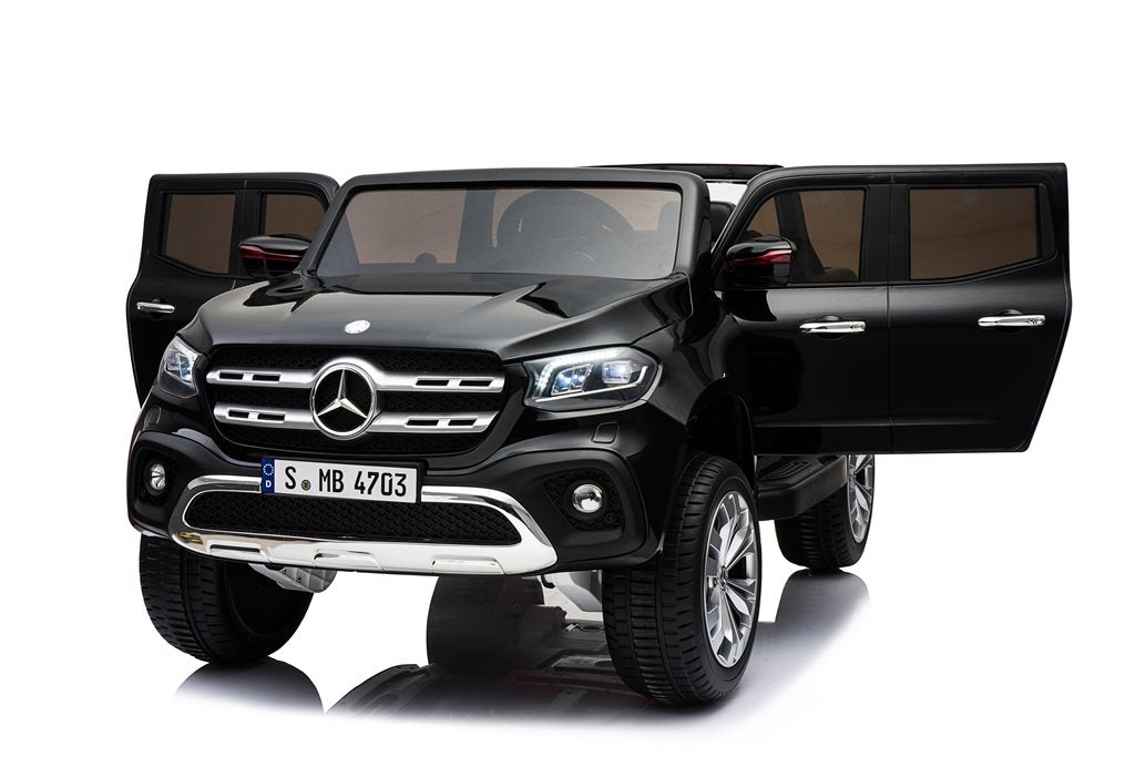Mercedes X-Class Sort 4WD – 4x12V Elbil til Børn