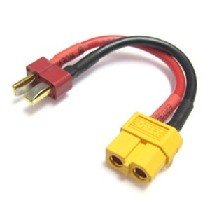 Deans / T-plug til XT90 hun Adapter Male T-Plug to Female XT90