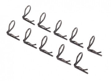 Traxxas 3935A Body Clips Angled Black (10)