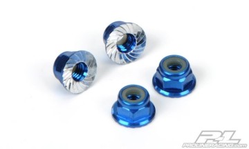 PL6100-00 4mm Serrated Wheel Lock Nuts for 2WD & 4x4 Slash, SC10 4x4,
