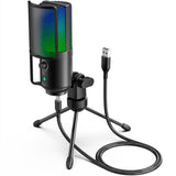 FIFINE K669 PRO2 Conedenser RGB USB Microphone , Black