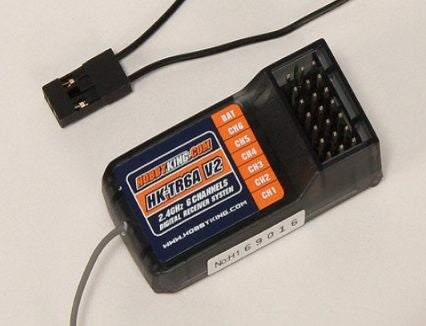 4 kanalers 2.4Ghz fjernbetjening m. pinde (Mode 2)
