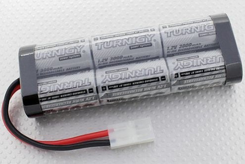 7,2V 3000mAh NiMH batteri m. Tamiya stik - High power