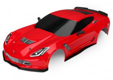 Traxxas 8386R Body Chevrolet Corvette Z06 Red Painted