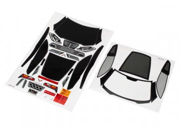 Traxxas 8387 Decal Sheets Chevrolet Corvette Z06