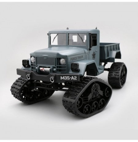 Stor fjernstyret armytruck med larvefodshjul