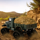 Stor fjernstyret armytruck med larvefodshjul