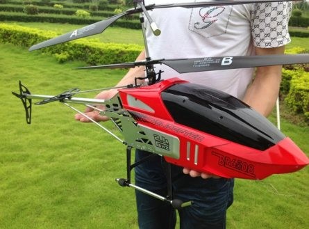 Kæmpe fjernstyret helikopter på 130cm - 3.5 kanaler
