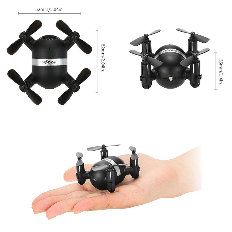 Mini quadcopter drone m.kraftigt lys til aften/nat
