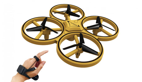 Handskestyret quadrocopter drone, m. IR kollisionsdetect