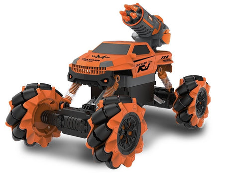 Fjernstyret crawler med "sidelæns kørsel" samt pile-skud el. bobler!