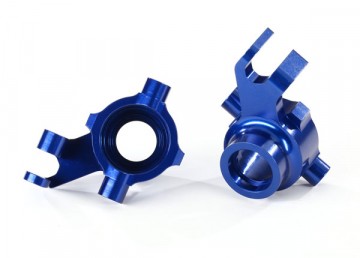 Traxxas 8937X Steering Blocks Alu Blue (Pair) Maxx* (Replaced by #10237-BLUE)