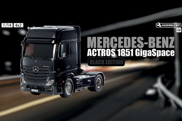 1/14 Mercedes-Benz Actros 1851 GigaSpace (Sort) - 56342