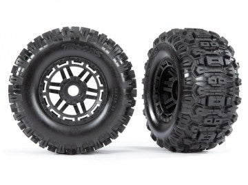 Traxxas 8973 Tires &amp; Wheels Sledgehammer (17mm MAXX) 2.8/3.6'' TSM (2)