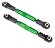 Traxxas 3643G - Turnbuckle Complete Alu Green Camber Link 83mm (2)