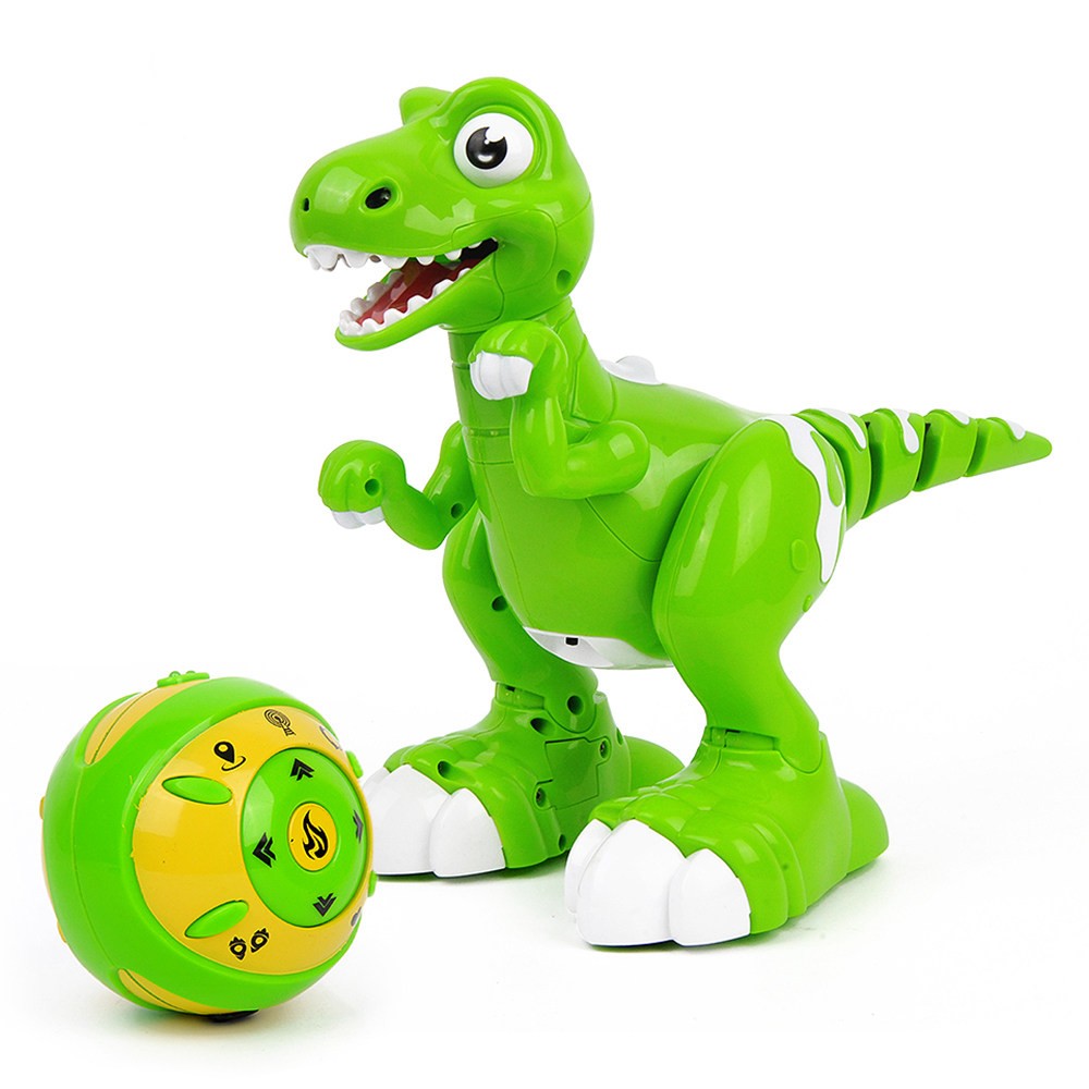 Fjernstyret dansende dinosaur til de mindste børn - med damp og lyd