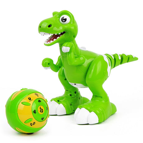Fjernstyret dansende dinosaur til de mindste børn - med damp og lyd