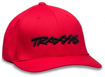 Traxxas 1188-RED-LXL Hat Curved Red Traxxas Logo L-XL