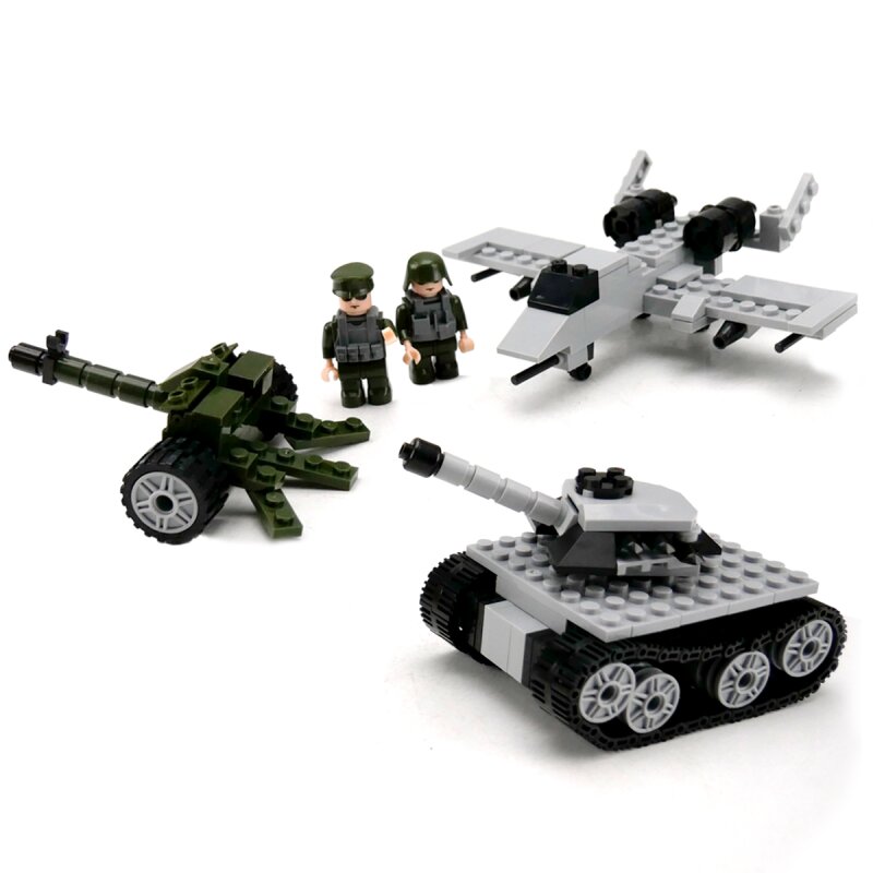281 pcs Set Tank, Plane and Gun