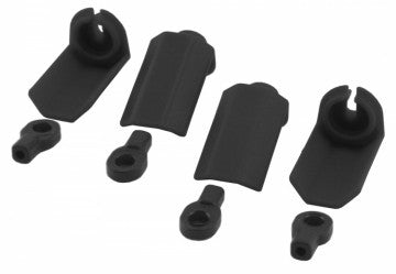RPM Shock Shaft Guards Black (4) Traxxas Ultra, Big Bore - 80402