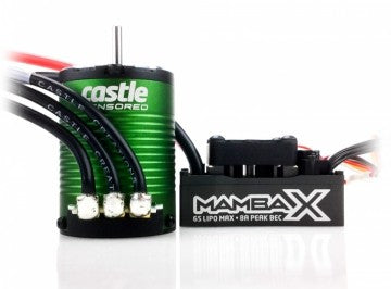 Castle Creations MAMBA X Sensored ESC 25,2V WP and 1406-6900KV Combo - 010-0155-03