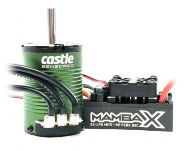 Castle Creations Mamba X SCT ESC Combo w 1410-3800KV 5mm Sensored Motor - 010-0161-01