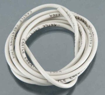 Castle Creations WIRE, 60", 13 AWG, WHITE - 011-0035-00