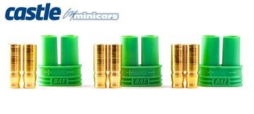Castle Creations Polarized Bullet Conn. Female 4mm 3 set - 011-0076-00