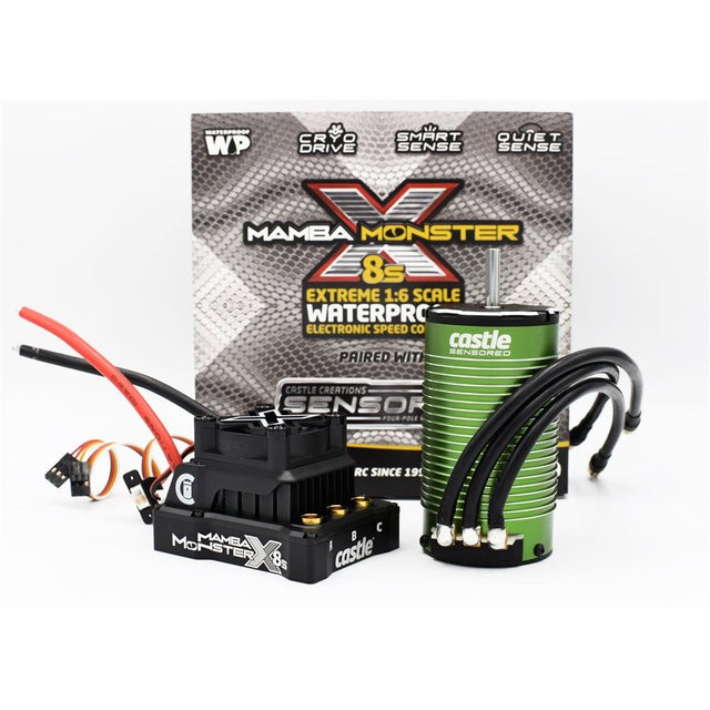 Castle Creations Mamba Monster X 8S 33,6V 1717-1650KV Sensor Combo - 010-0165-02