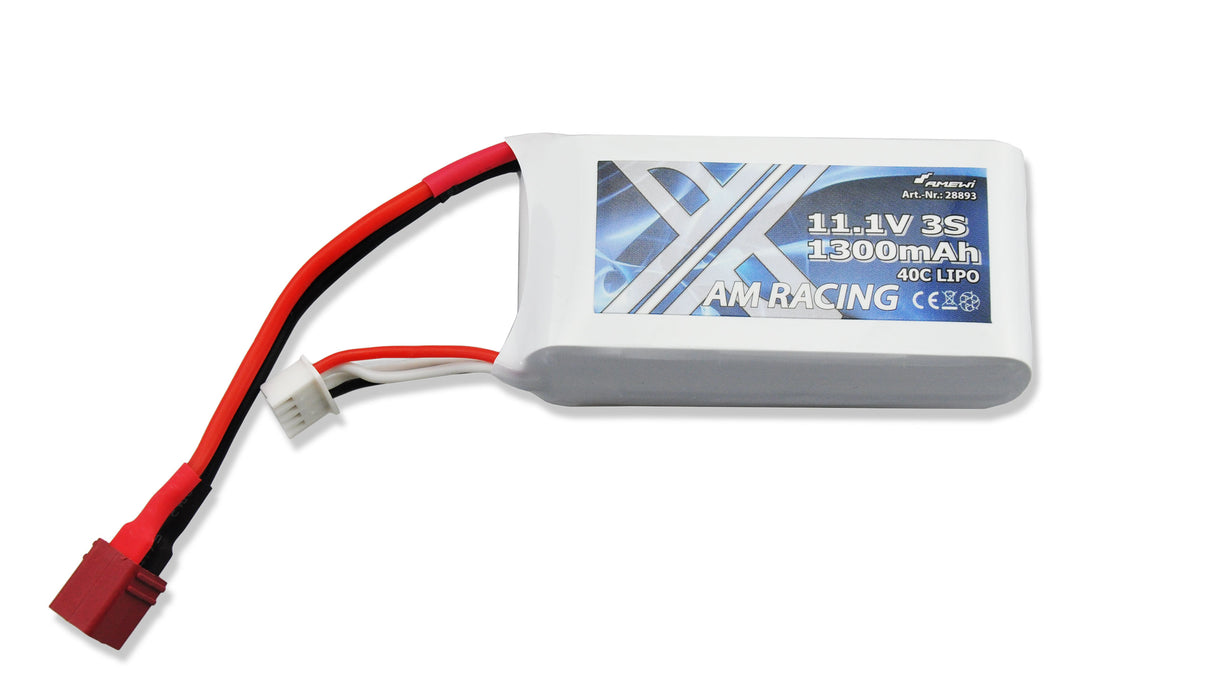 LiPo Batteri 3S 11,1V 1300mAh 40C Softcase, DEANS