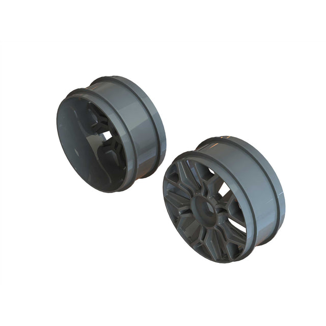 ARRMA 1/8 Buggy Wheel 17mm Hex Gun Metal (2)