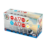 5 stk. trafikskilte, 70 cm høje – stopskilt, vejarbejde, cykelsti, ubetinget vigepligt, hovedvej ophører