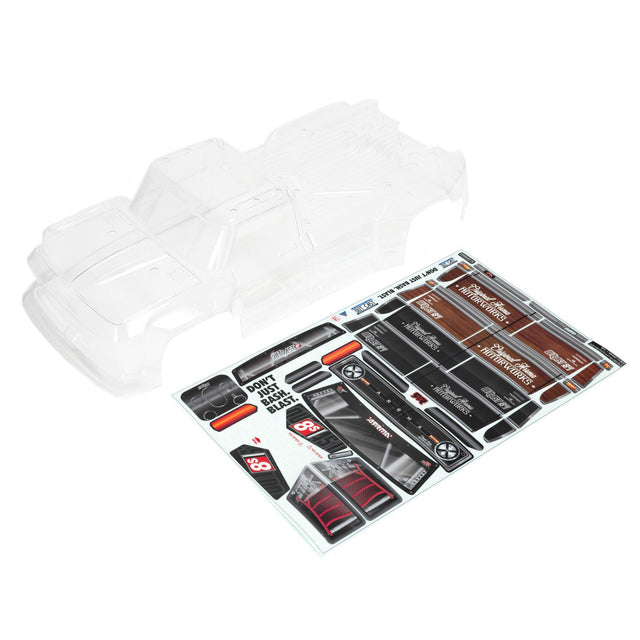 ARRMA Clear Body Shell with Decals OUTCAST 8S
