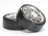 RC SPOKED WHEEL W/ SD TIRES DRIFT 24MM