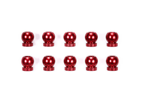 ALU BALL NUT 6MM RØD