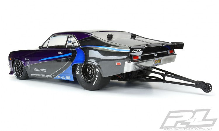 Body 1969 Chevrolet Nova Clear Slash 2WD Drag Car