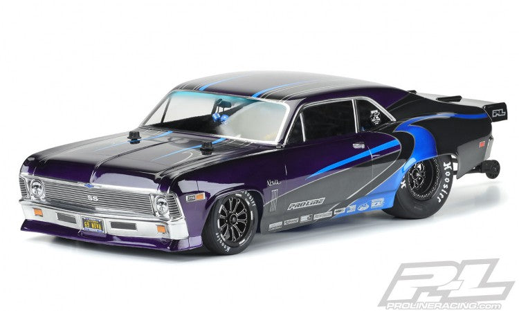 Body 1969 Chevrolet Nova Clear Slash 2WD Drag Car