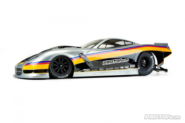 Proline body Corvette C7 Pro-Mod Clear 2WD Slash Drag Car