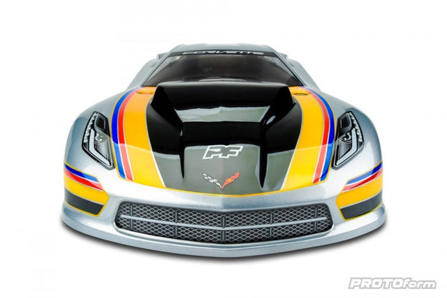 Proline body Corvette C7 Pro-Mod Clear 2WD Slash Drag Car