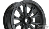 Proline Wheels Pomona Drag Spec 2.2" Black Front (2) Slash