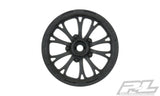 Proline Wheels Pomona Drag Spec 2.2" Black Front (2) Slash