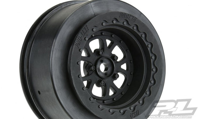 Proline Wheels Pomona Drag Spec 2.2"/3.0" Black Rear (2) Slash