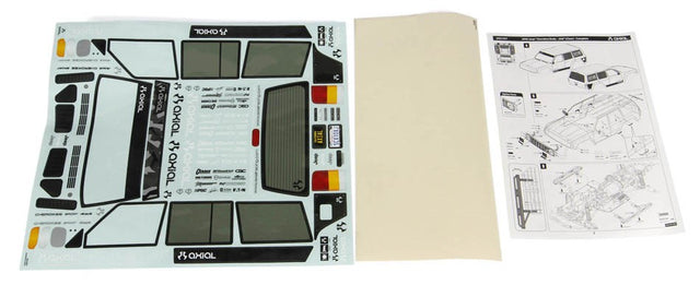 Axial 1/10 2000 Jeep Cherokee Clear Body with Decals and Hardware