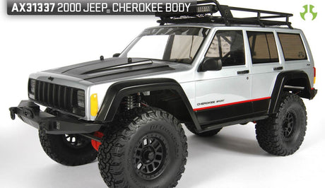 Axial 1/10 2000 Jeep Cherokee Clear Body with Decals and Hardware