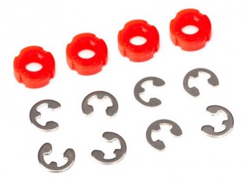 Traxxas 8261 Piston Dampers Red (4) with e-clips