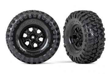 Traxxas 9272 Tires &amp; Wheels Canyon Trail/Bronco 2021 Black 1.9" (2)