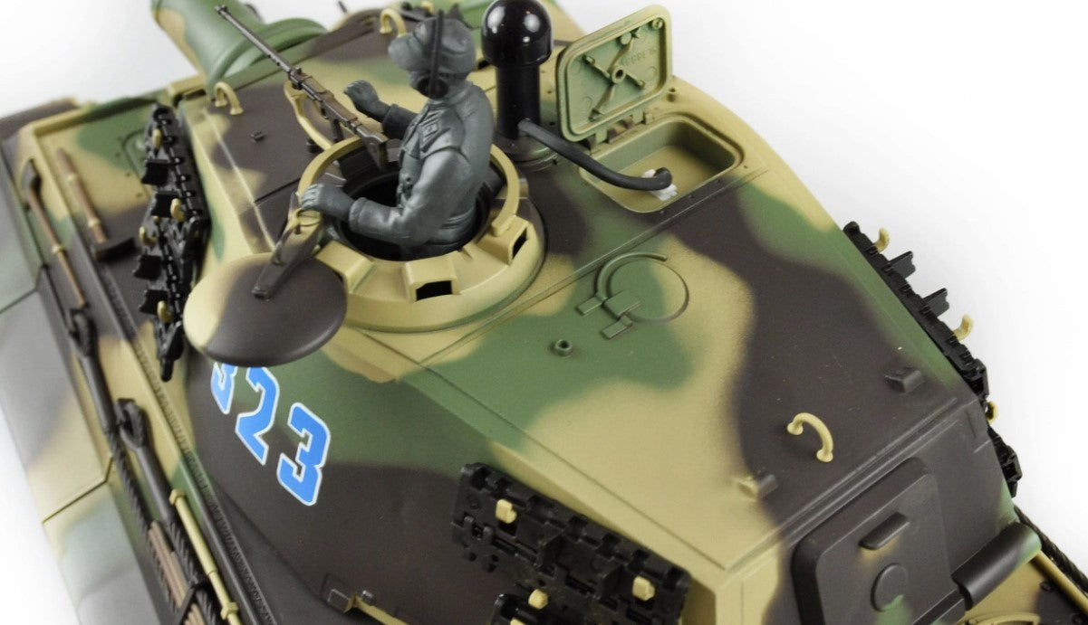 RC kampvogn - Königstiger Henschelturm R & S 1:16,Metall.Prof. Line