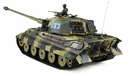 RC kampvogn - Königstiger Henschelturm R & S 1:16,Metall.Prof. Line