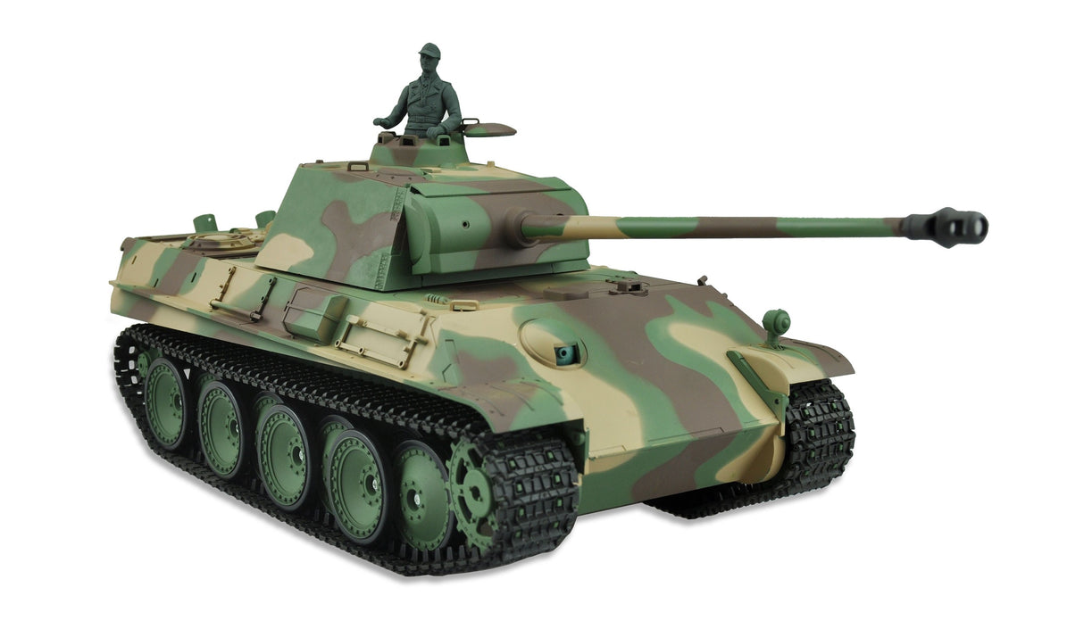 RC kampvogn - German Panther G R&S mark V røg og lyd 1:16,Metall.Prof. Line