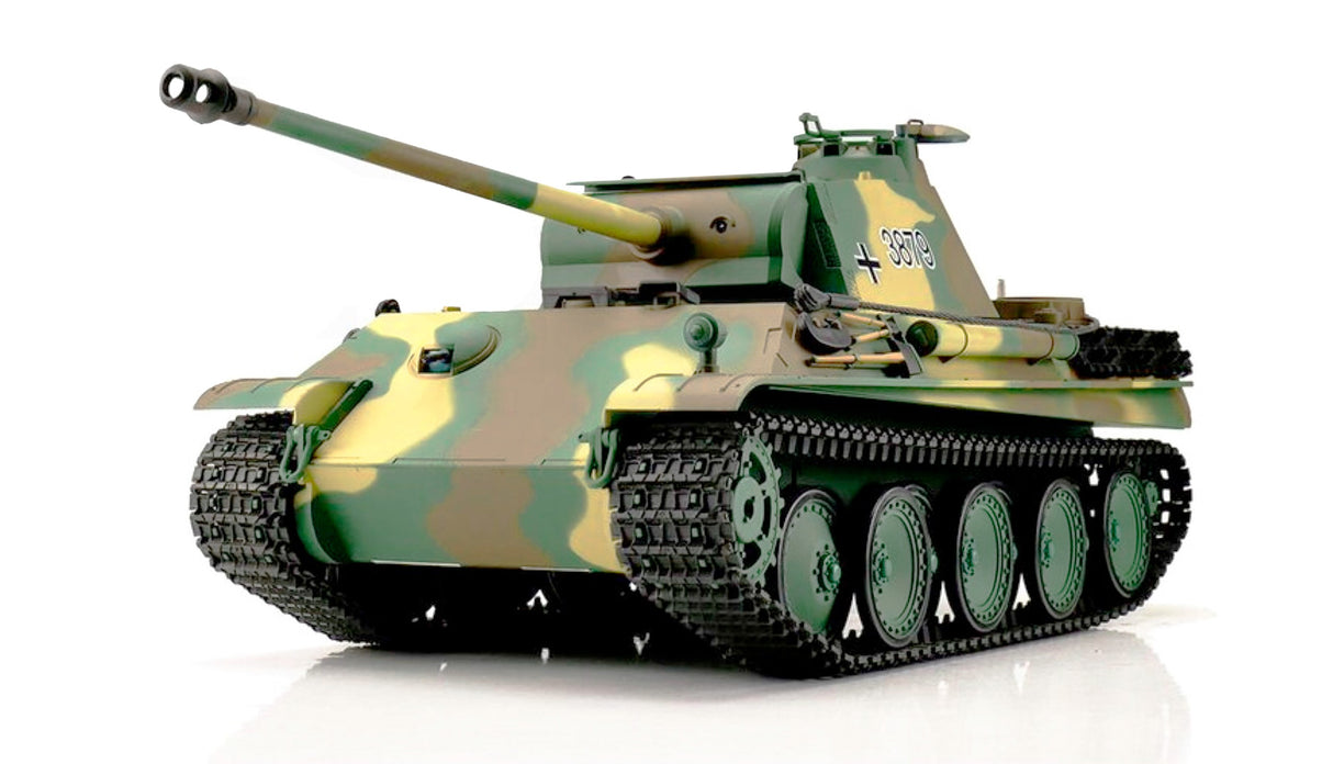 RC kampvogn - German Panther G R&S mark V røg og lyd 1:16,Metall.Prof. Line